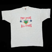 Load image into Gallery viewer, FORT MYERS AMERICAN ALL STARS Baseball Spellout Graphic Single Stitch T-Shirt
