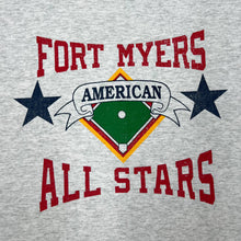 Load image into Gallery viewer, FORT MYERS AMERICAN ALL STARS Baseball Spellout Graphic Single Stitch T-Shirt
