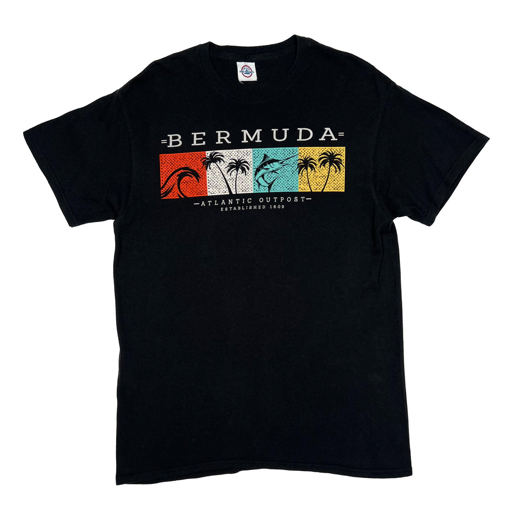 Delta BERMUDA “Atlantic Outpost” Souvenir Spellout Graphic T-Shirt