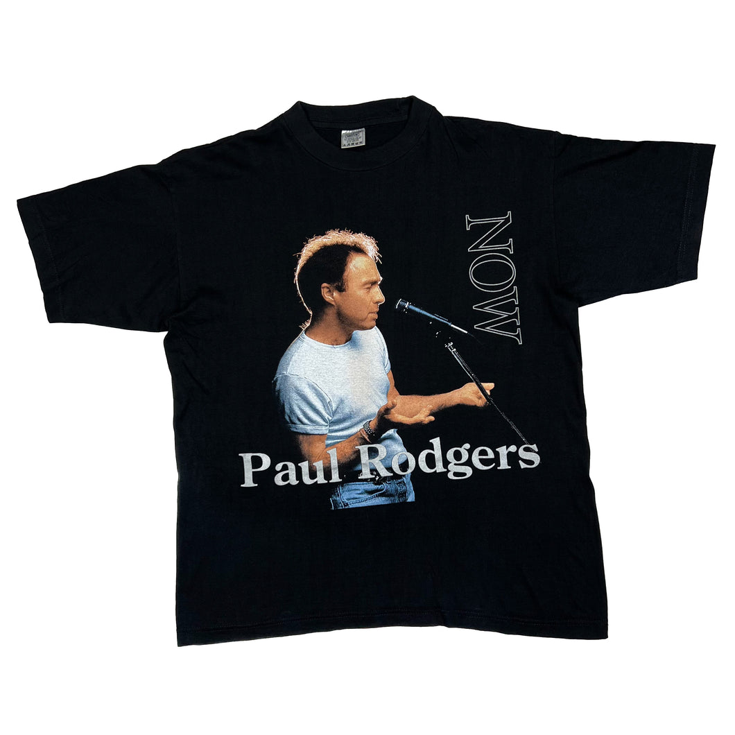 PAUL RODGERS “NOW European Tour 1997” Hard Rock Blues Rock Music Band T-Shirt