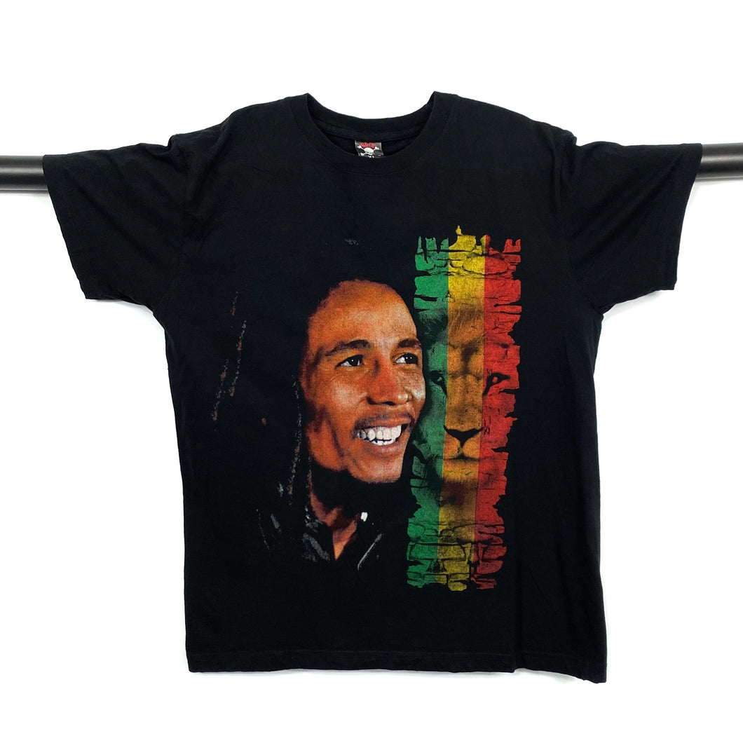BOB MARLEY Lion Tribute Rasta Reggae Music Graphic T-Shirt