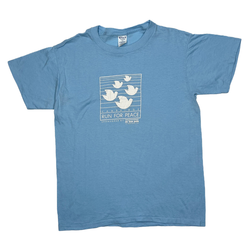 Ched by Anvil CAMBRIDGE RUN FOR PEACE Souvenir Graphic Single Stitch T-Shirt
