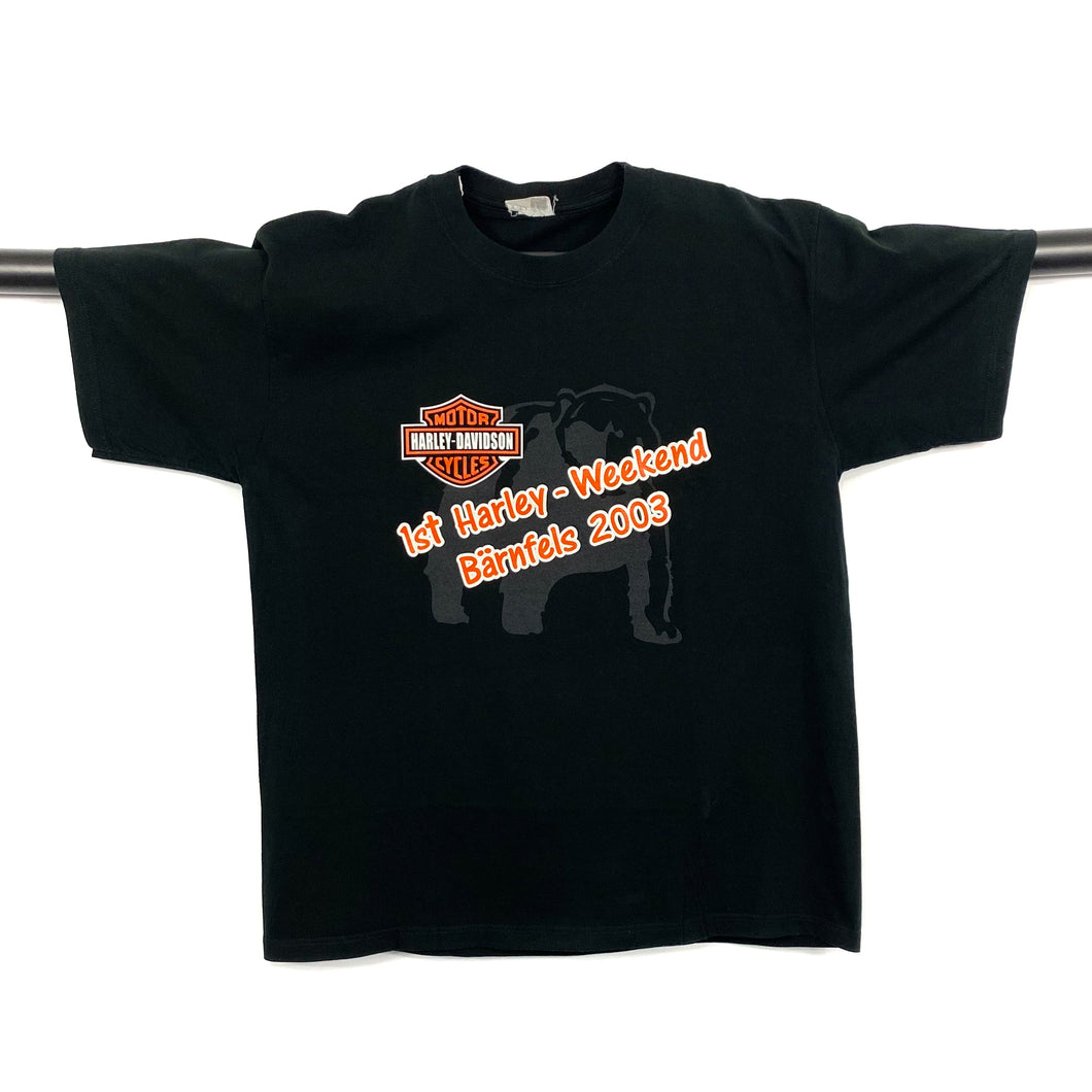 HARLEY DAVIDSON Motorcycles (2003) “1st Harley - Weekend” Biker Souvenir T-Shirt