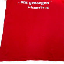 Load image into Gallery viewer, ONS GENOEGEN German Souvenir Spellout Graphic Single Stitch T-Shirt
