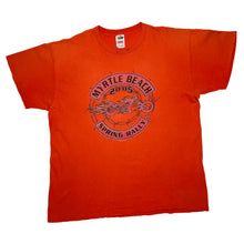 Load image into Gallery viewer, MYRTLE BEACH (2005) “Spring Rally” Biker Souvenir Spellout Graphic T-Shirt
