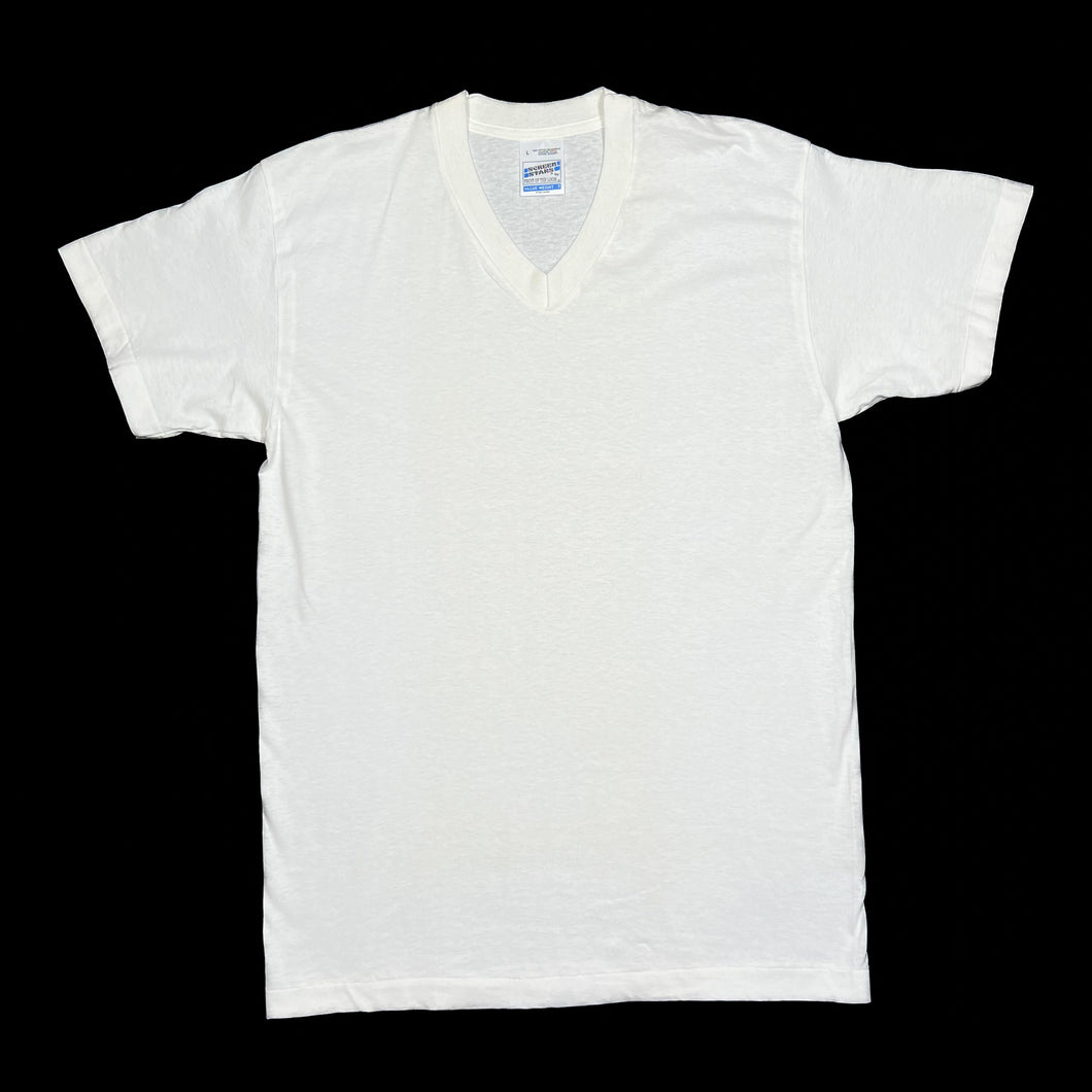 Vintage 90’s SCREEN STARS Basic Blank Essential V-Neck Single Stitch T-Shirt
