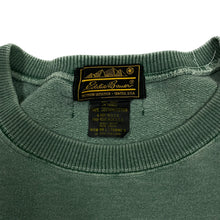 Load image into Gallery viewer, EDDIE BAUER Classic Essential Washed Green Made In USA Crewneck Sweatshirt
