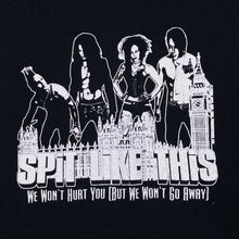 Load image into Gallery viewer, Stars &amp; Stripes SPIT LIKE THIS “We Won’t Hurt You” Glam Punk Rock Metal Band T-Shirt
