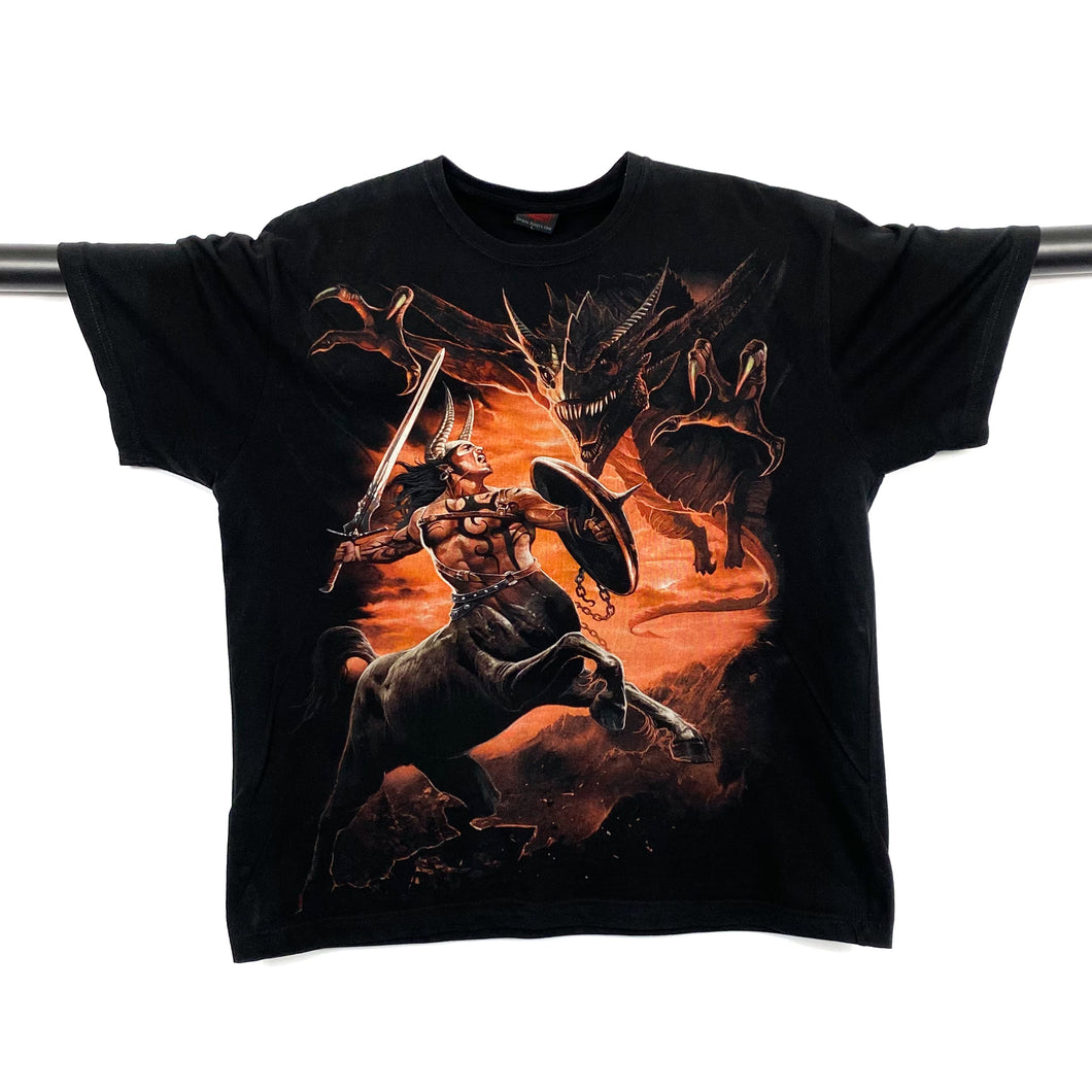 SPIRAL Dragon Centaur Barbarian Graphic T-Shirt