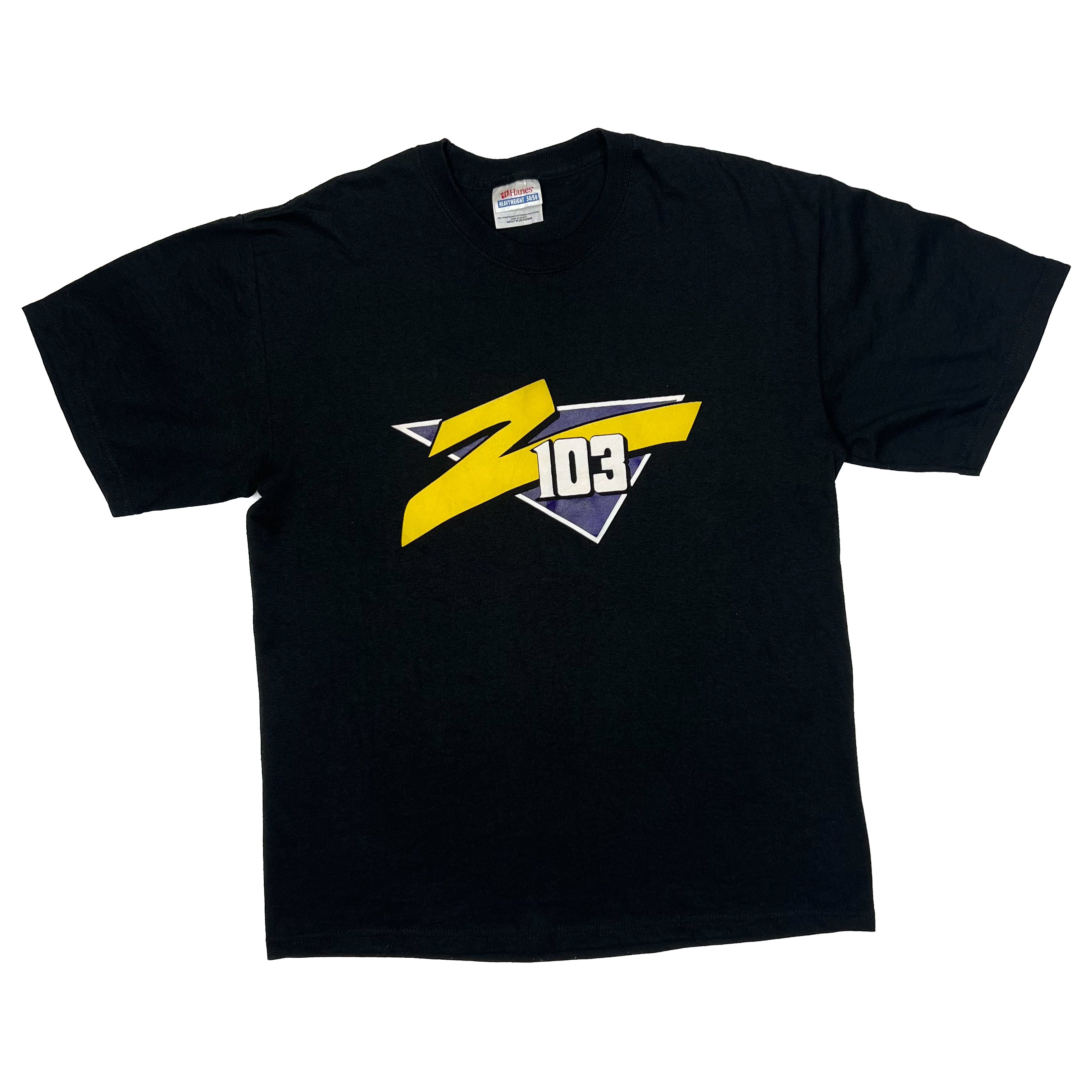 Z103 Hanes Z103 FM Radio Station Logo Spellout Graphic T-Shirt – George ...