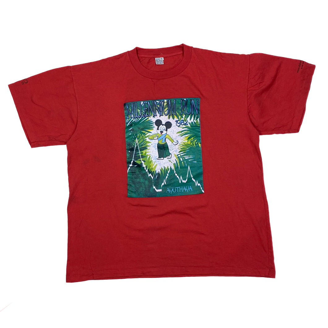 MILLENNIUM RUN “Bangkok Harriettes” Running Souvenir Graphic Single Stitch T-Shirt
