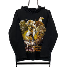 Load image into Gallery viewer, THUNDER PLUS Native American Wildlife Nature Graphic Hooded Long Sleeve T-Shirt
