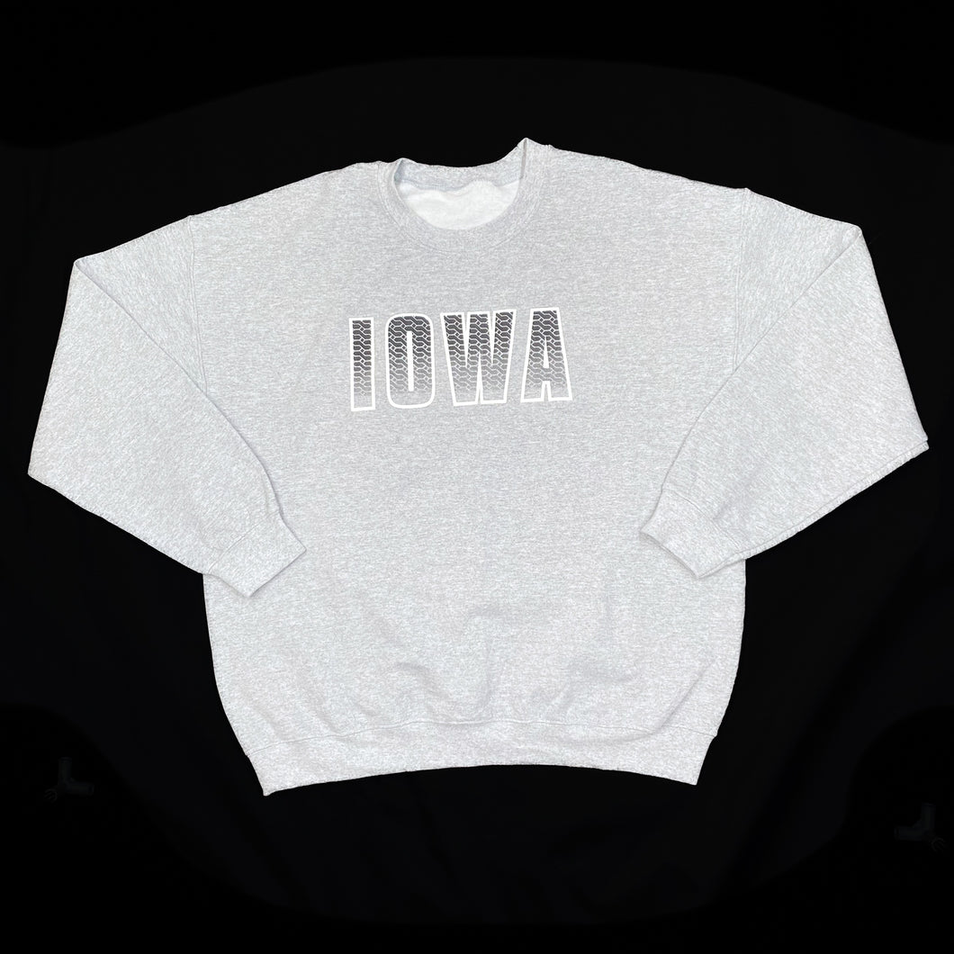 IOWA College Souvenir Spellout Graphic Crewneck Sweatshirt