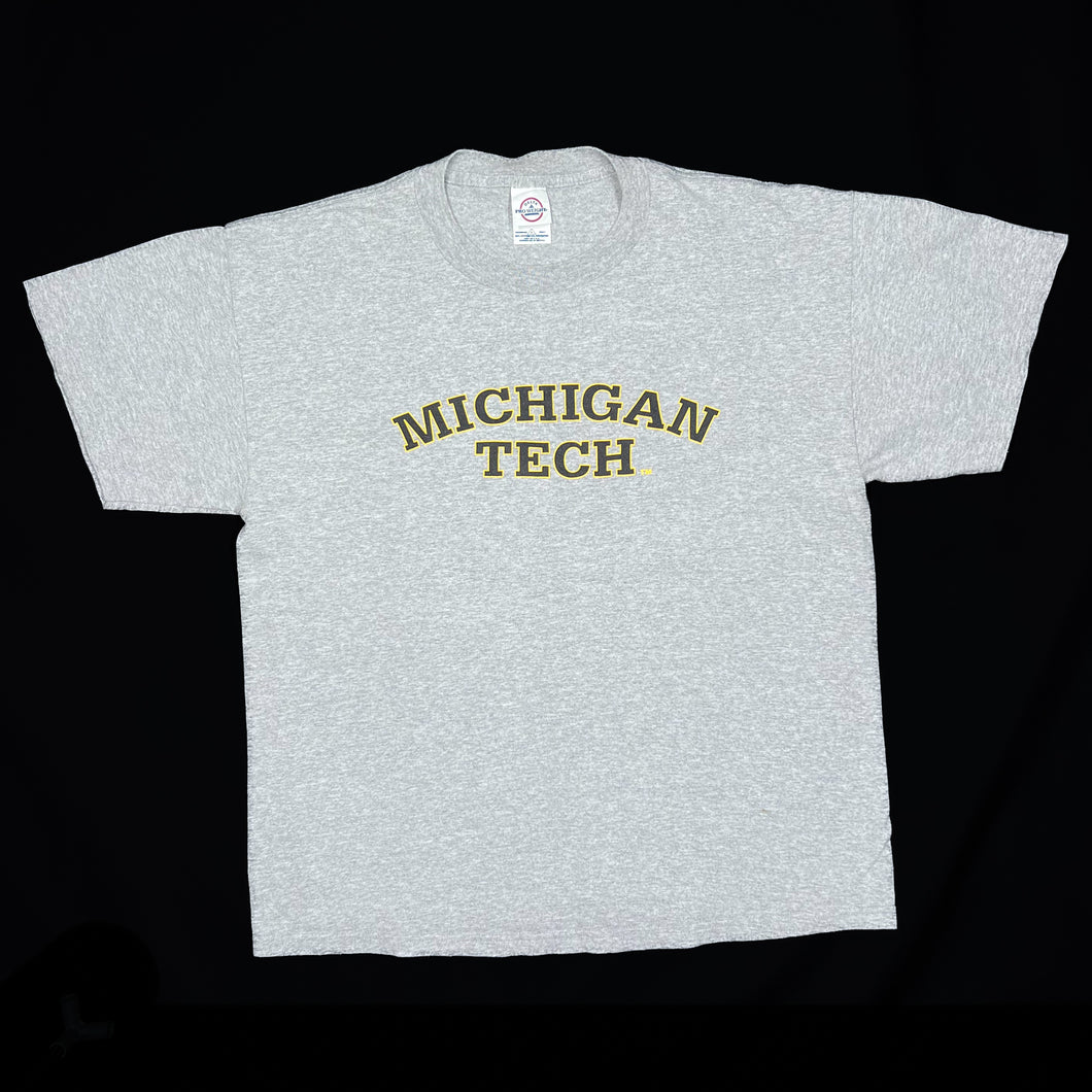 Delta MICHIGAN TECH College Souvenir Spellout Graphic T-Shirt