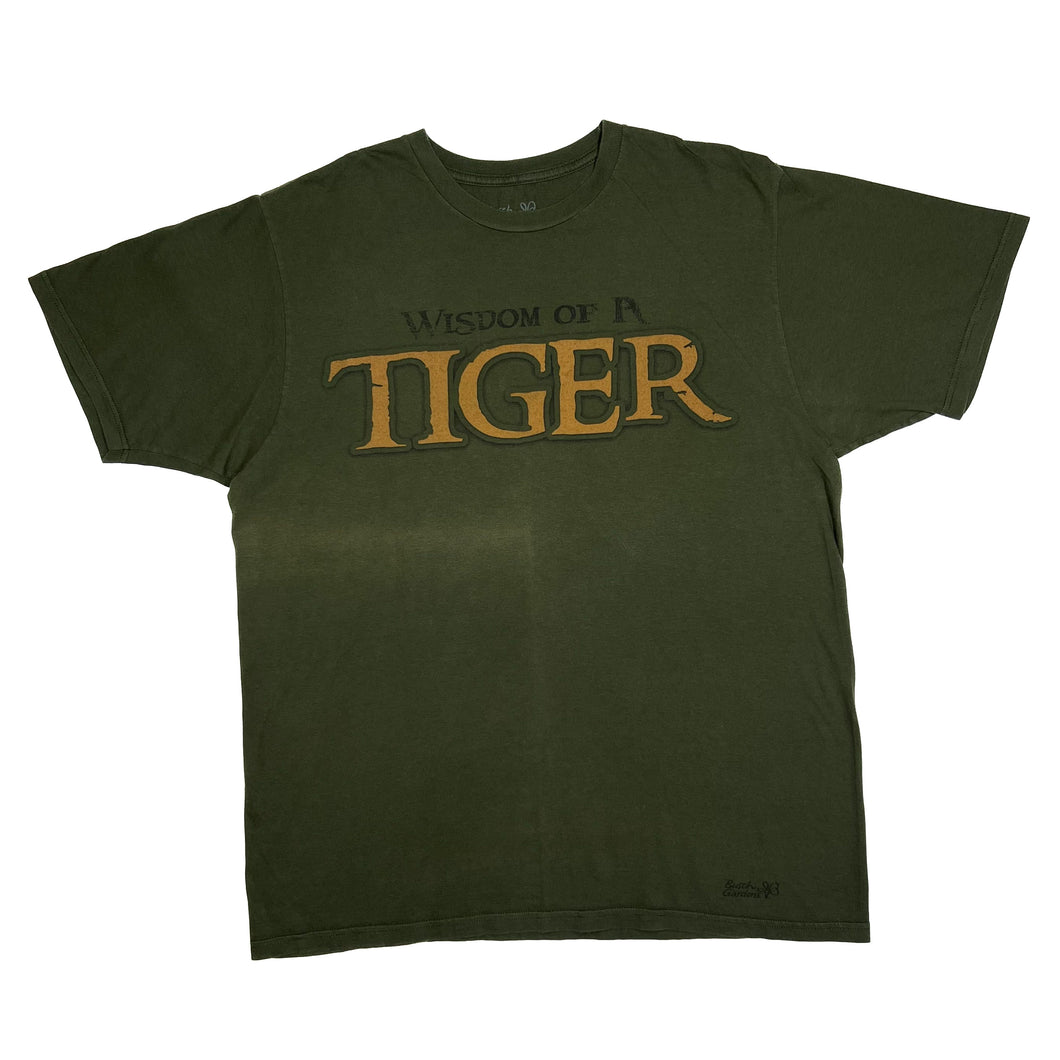 BUSCH GARDENS “Wisdom Of A Tiger” Souvenir Animal Wildlife Spellout Graphic T-Shirt