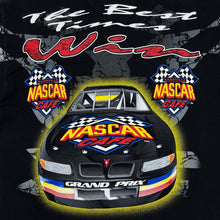 Load image into Gallery viewer, NASCAR CAFE “Nashville” Life’s A Race Motorsports All-Over Print Spellout Graphic T-Shirt
