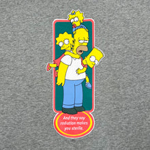 Load image into Gallery viewer, Vintage THE SIMPSONS (2003) “Radiation Makes You Sterile” Cartoon TV Show Graphic T-Shirt
