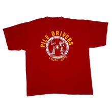 Load image into Gallery viewer, Bayside PILE DRIVERS “Wilmington, Calif.” Carpenters Joiners Brotherhood Graphic Pocket T-Shirt
