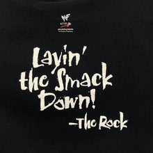 Load image into Gallery viewer, Vintage Screen Stars WWF (1998) THE ROCK “Layin’ The Smack Down” Wrestling T-Shirt
