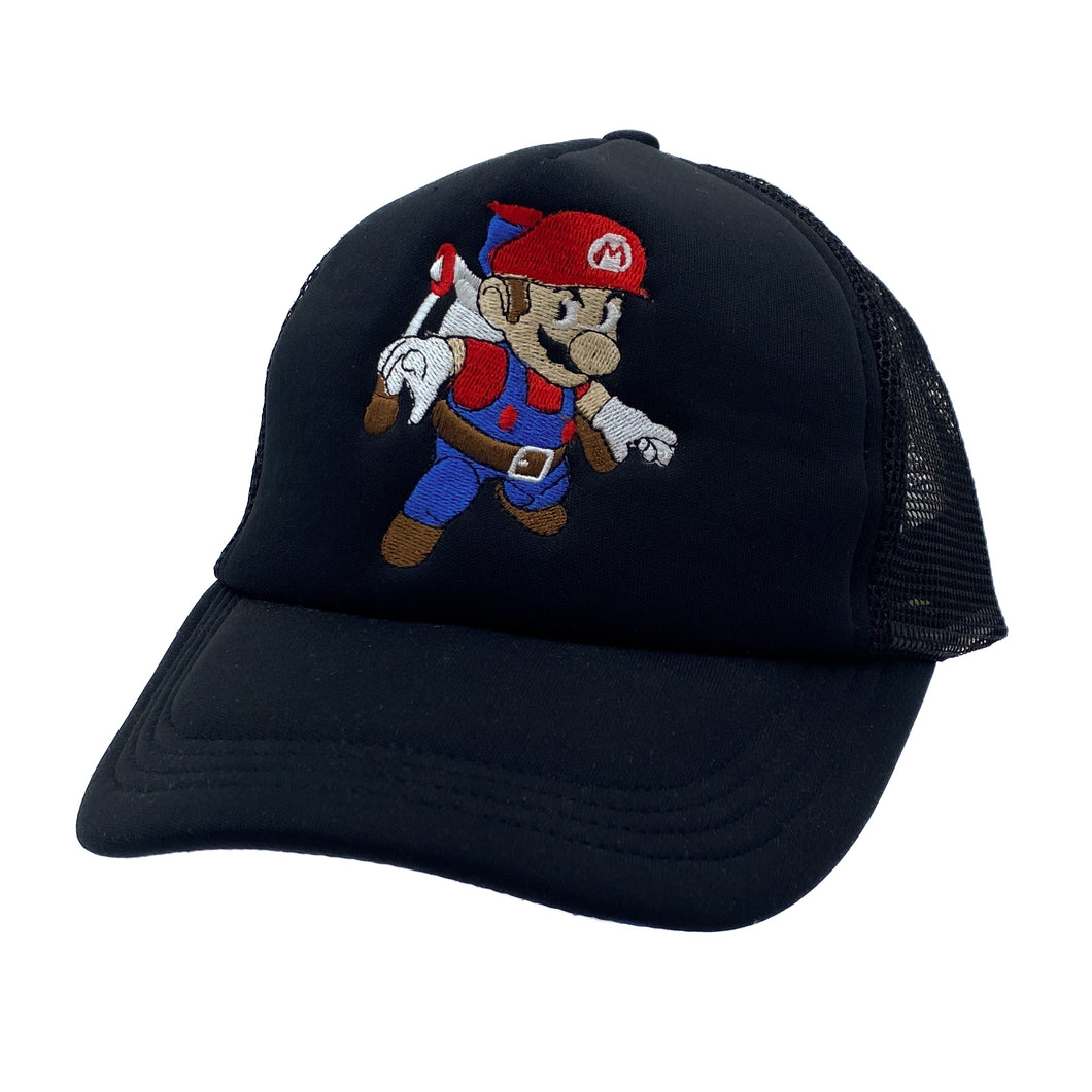 SUPER MARIO BROS. Nintendo Video Game Embroidered Character Mesh Trucker Baseball Cap
