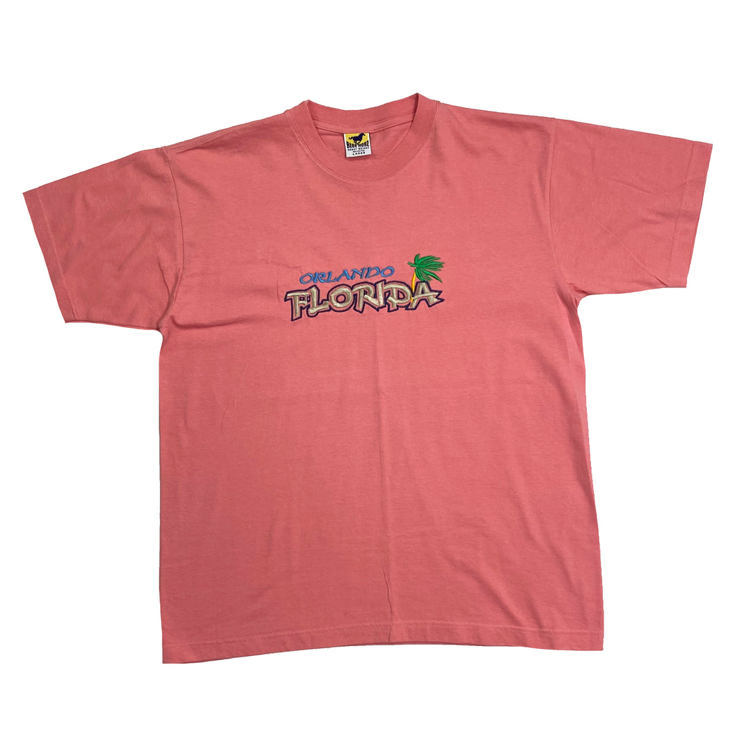 ORLANDO FLORIDA Embroidered Souvenir Spellout T-Shirt