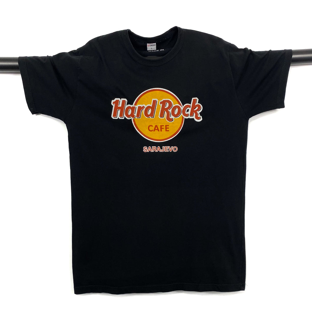 HARD ROCK CAFE “Sarajevo” Souvenir Logo Spellout Graphic T-Shirt