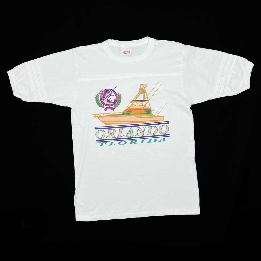 Adore ORLANDO FLORIDA Nautical Souvenir Spellout Graphic T-Shirt