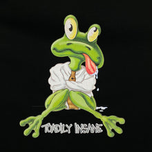 Load image into Gallery viewer, TOADILY INSANE Novelty Souvenir Frog Cartoon Spellout Graphic T-Shirt
