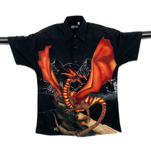 Load image into Gallery viewer, HERE &amp; THERE C&amp;A Gothic Fantasy Dragon All-Over Print Polyester Shirt
