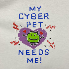 Load image into Gallery viewer, MY CYBER PET NEEDS ME! Tamagotchi Digital Pet Novelty Graphic T-Shirt
