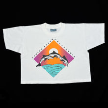 Load image into Gallery viewer, VENICE BEACH (1991) “California” Dolphin Souvenir Spellout Graphic Single Stitch Cropped T-Shir
