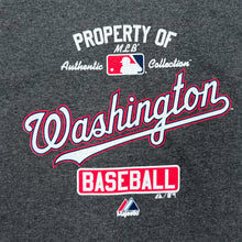 Load image into Gallery viewer, Majestic MLB WASHINGTON NATIONALS Baseball Logo Spellout Graphic T-Shirt
