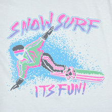 Load image into Gallery viewer, SNOW SURF (1988) “It’s Fun” Neon Snow Sports Spellout Graphic T-Shirt

