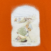 Load image into Gallery viewer, Screen Stars (1997) ST. ANDREWS - SCOTLAND Rabbit Golfer Cartoon Graphic T-Shirt
