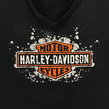 Load image into Gallery viewer, HARLEY DAVIDSON “Amersfoort, The Netherlands” Biker Graphic Deep V-Neck T-Shirt
