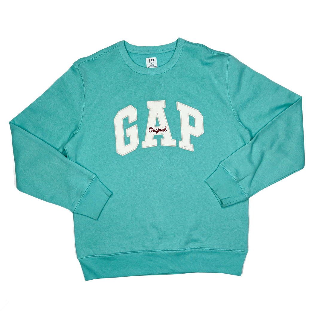 GAP “Original” Classic Big Embroidered Logo Spellout Crewneck Sweatshirt