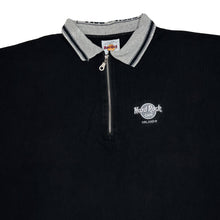 Load image into Gallery viewer, HARD ROCK CAFE “Orlando” Embroidered Souvenir Logo 1/4 Zip Polo Shirt Top
