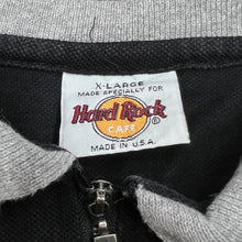 Load image into Gallery viewer, HARD ROCK CAFE “Orlando” Embroidered Souvenir Logo 1/4 Zip Polo Shirt Top
