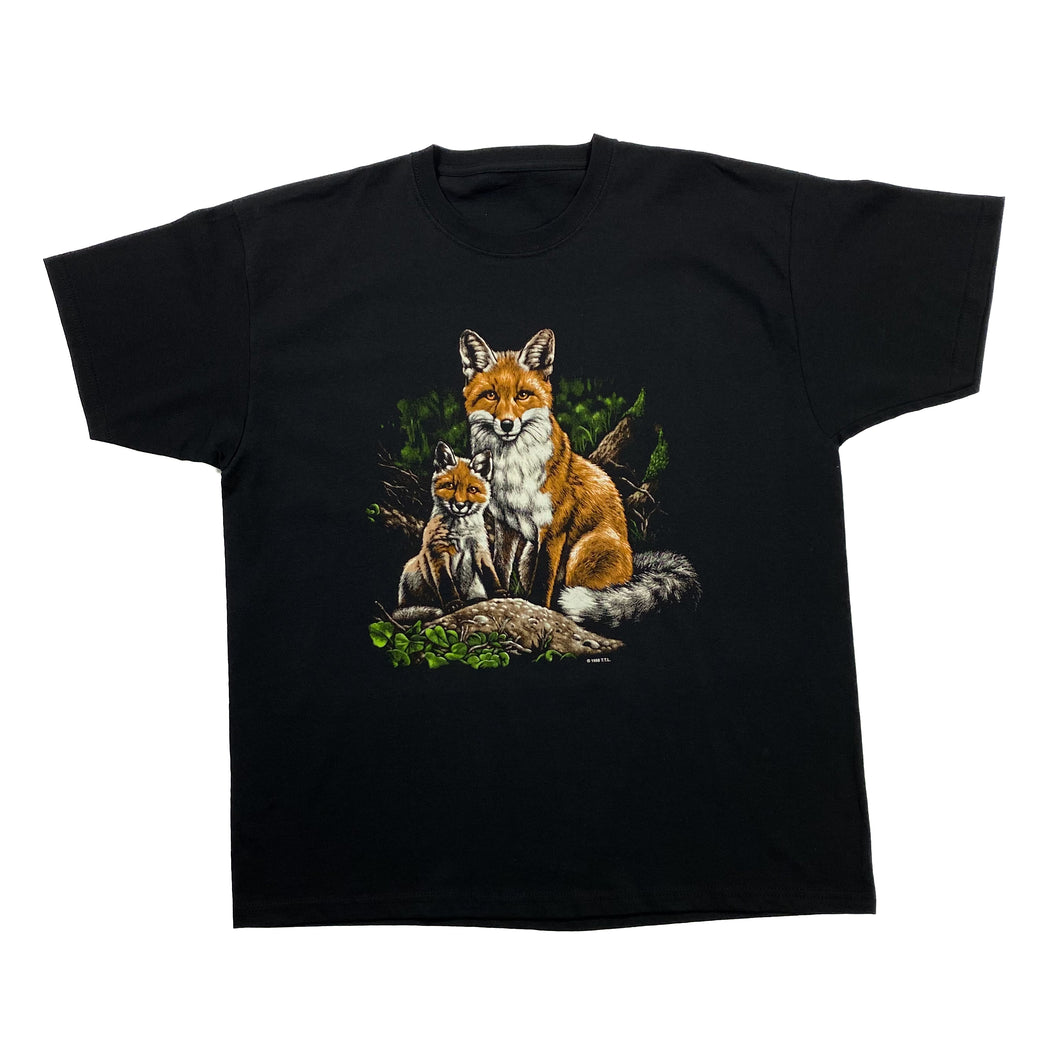 T.T.L (1998) Fox Kit Cub Animal Nature Wildlife Graphic T-Shirt