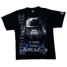 Load image into Gallery viewer, GORILLA BIKER “The Big Rough” Gothic Biker Spellout Graphic T-Shirt

