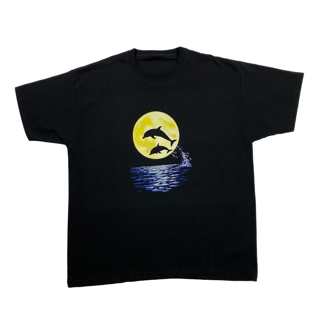 TFL (1999) Dolphin Sunset Ocean Wildlife Graphic T-Shirt