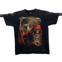 Load image into Gallery viewer, HERO BUFF Gothic Fantasy Horror Grim Reaper Skeleton Skull Graphic T-Shirt
