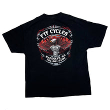 Load image into Gallery viewer, FTF CYCLES (2007) “Randolph, MA” Steel Horse Rider Biker Souvenir Graphic T-Shirt
