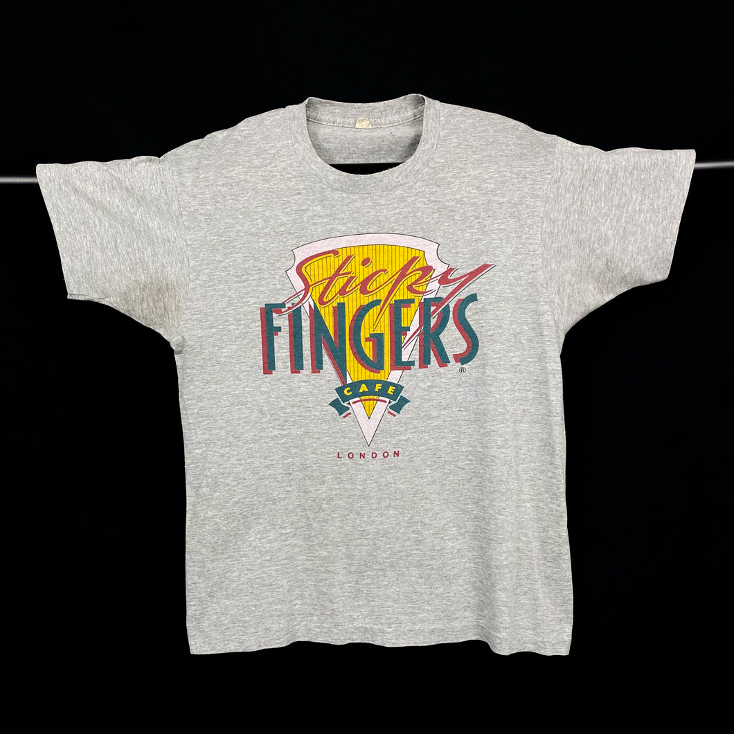Screen Stars STICKY FINGERS CAFE “London” Souvenir Graphic Single Stitch T-Shirt