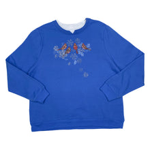 Load image into Gallery viewer, BRECKENRIDGE Bird Snowflake Diamanté Graphic Double Collared Sweatshirt
