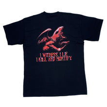 Load image into Gallery viewer, Screen Stars (2001) SINISTER “I Witness, I Lie, I Kill And Mortify ” Death Metal Band T-Shirt

