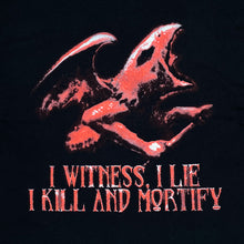 Load image into Gallery viewer, Screen Stars (2001) SINISTER “I Witness, I Lie, I Kill And Mortify ” Death Metal Band T-Shirt
