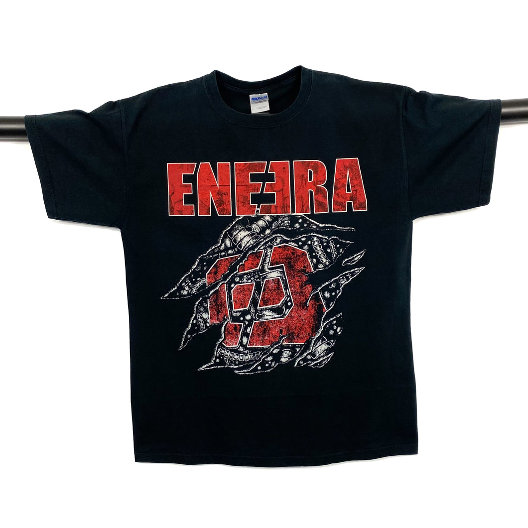 ENEERA Graphic Spellout Thrash Groove Heavy Metal Band T-Shirt
