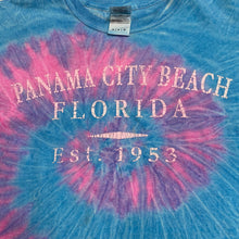 Load image into Gallery viewer, PANAMA CITY BEACH &quot;Florida&quot; Souvenir Tie Dye T-Shirt
