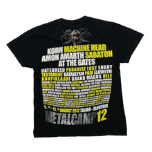 Load image into Gallery viewer, METALCAMP 12 Graphic Spellout Heavy Metal Music Band Festival Lineup T-Shirt
